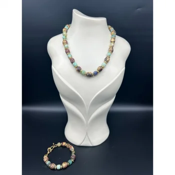 Krizokol Dekoratif Tohum Kolye ve Bileklik Set