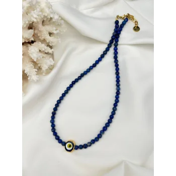 Lapis Lazuli Nazar Boncuklu Kolye