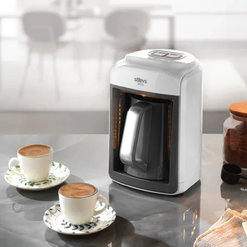 Stilevs Sadem X Otomatik Türk Kahve Makinası - Beyaz
