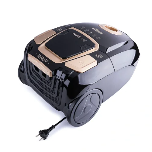 Stilevs Soundless Sessiz Yatık Süpürge - Siyah-Sarı