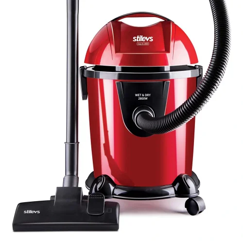 Stilevs Uzay Islak-Kuru Süpürge - Kırmızı-Siyah