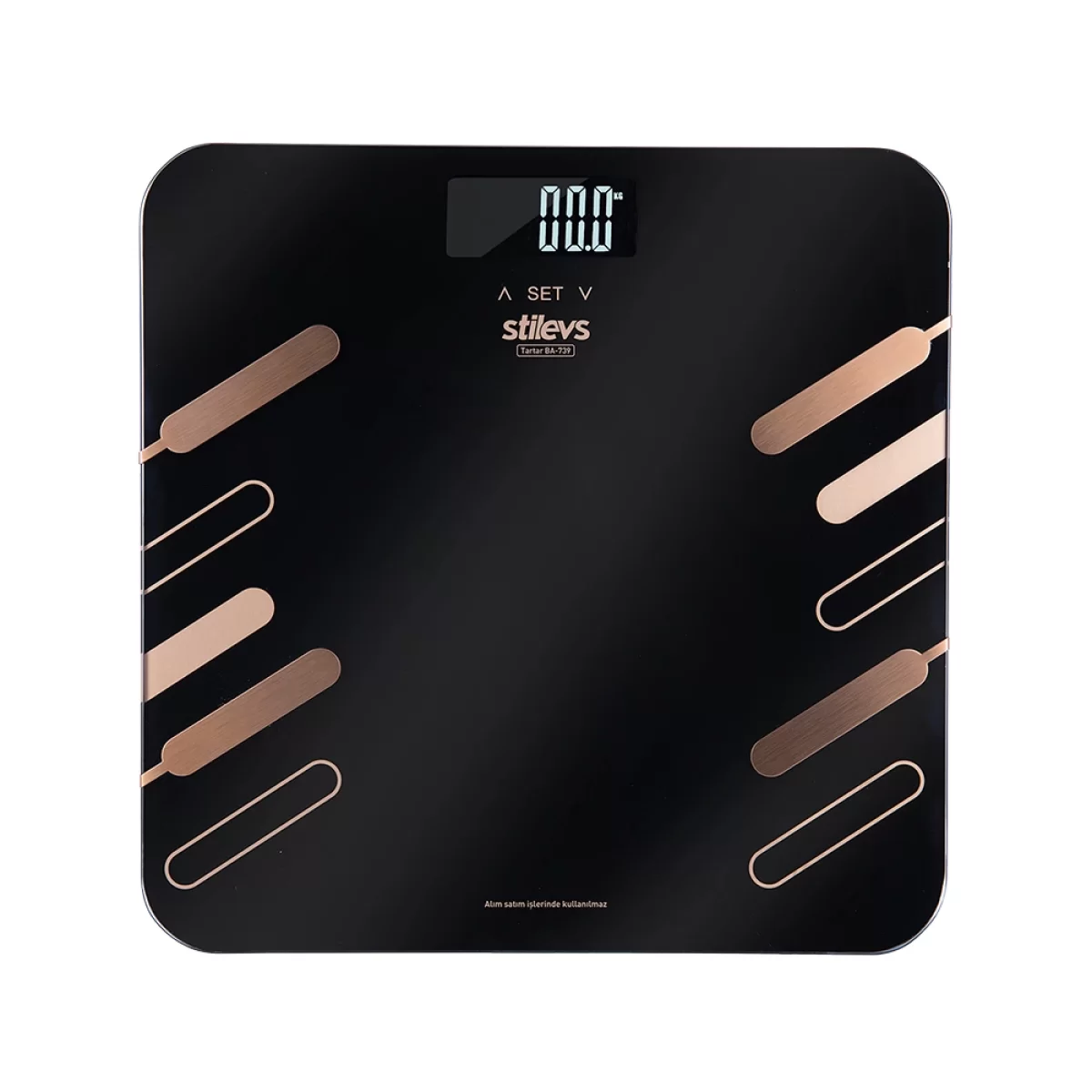 Stilevs Tartar BA-739 Banyo Baskülü - Siyah-Gold
