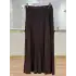 MY312 Kahve Renk Nervürlü Etek