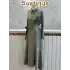 JENNE Haki Renk Çiçek Aplikeli Volanlı Elbise