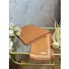 VAKKO Tarçın Renk Monogram Pamuk İpek Bordürlü Şal