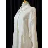 FUAT GÜRŞEN Beyaz Renk Keten Tunik