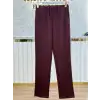 SENTEZ Bordo Renk Elisse Büyük Beden Pantolon