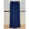 SENTEZ Lacivert Renk Colmar Belli Lastikli Geniş Paça Pantolon