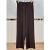 SENTEZ Kahve Renk Colmar Geniş Paçalı Beli Lastikli Pantolon