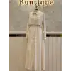 FUAT GÜRŞEN Bej Renk Elbise
