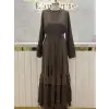 FUAT GÜRŞEN Kahve Renk Elbise