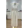 FUAT GÜRŞEN Bej Renk Elbise