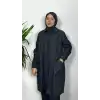 FUAT GÜRŞEN Siyah Renk Kot Tesettür Kap