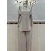 GHİSA Bej Renk Keten Takım