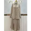 GHİSA Bej Renk Keten Takım