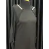 QUPRA Simli Angora Siyah Triko