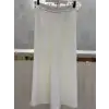 SENTEZ Ekru Renk Lastikli Geniş Paça Pantolon