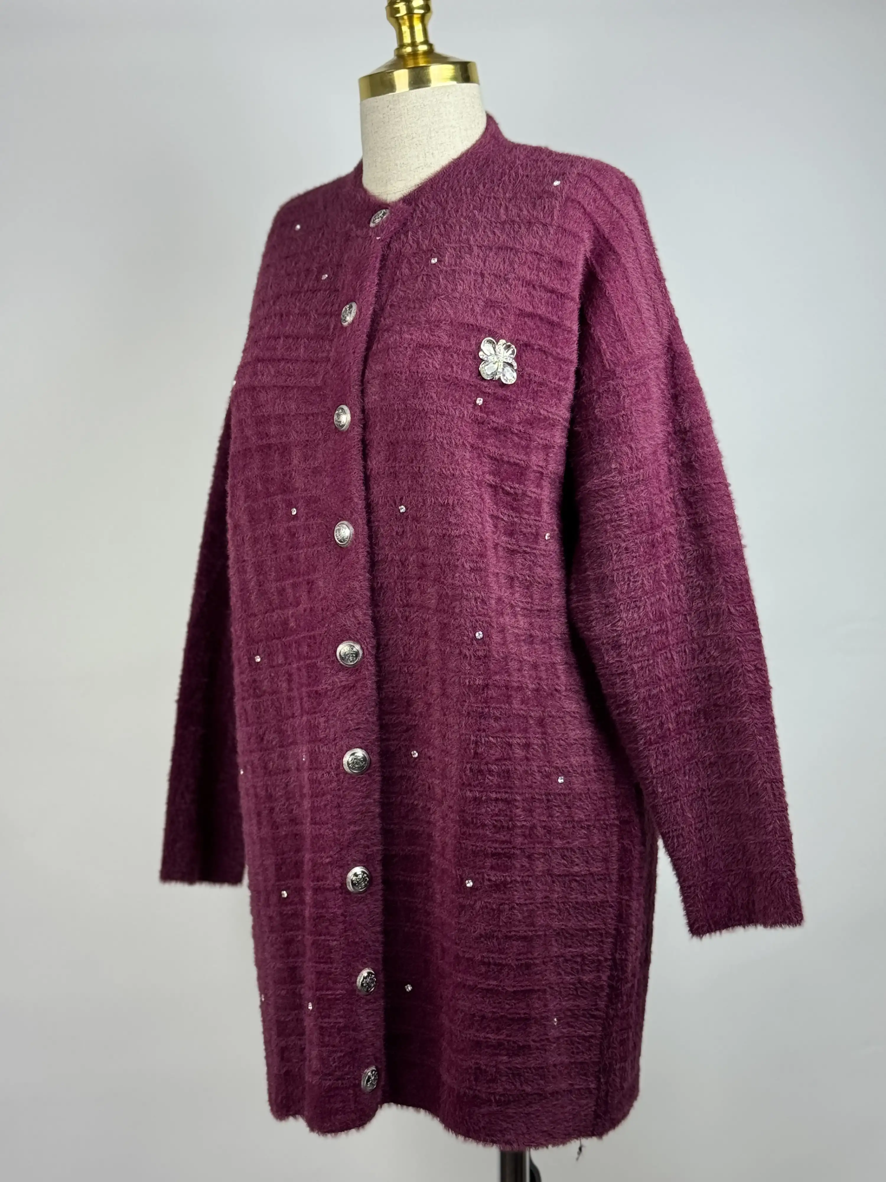 NUSS Bordo Renk Hırka