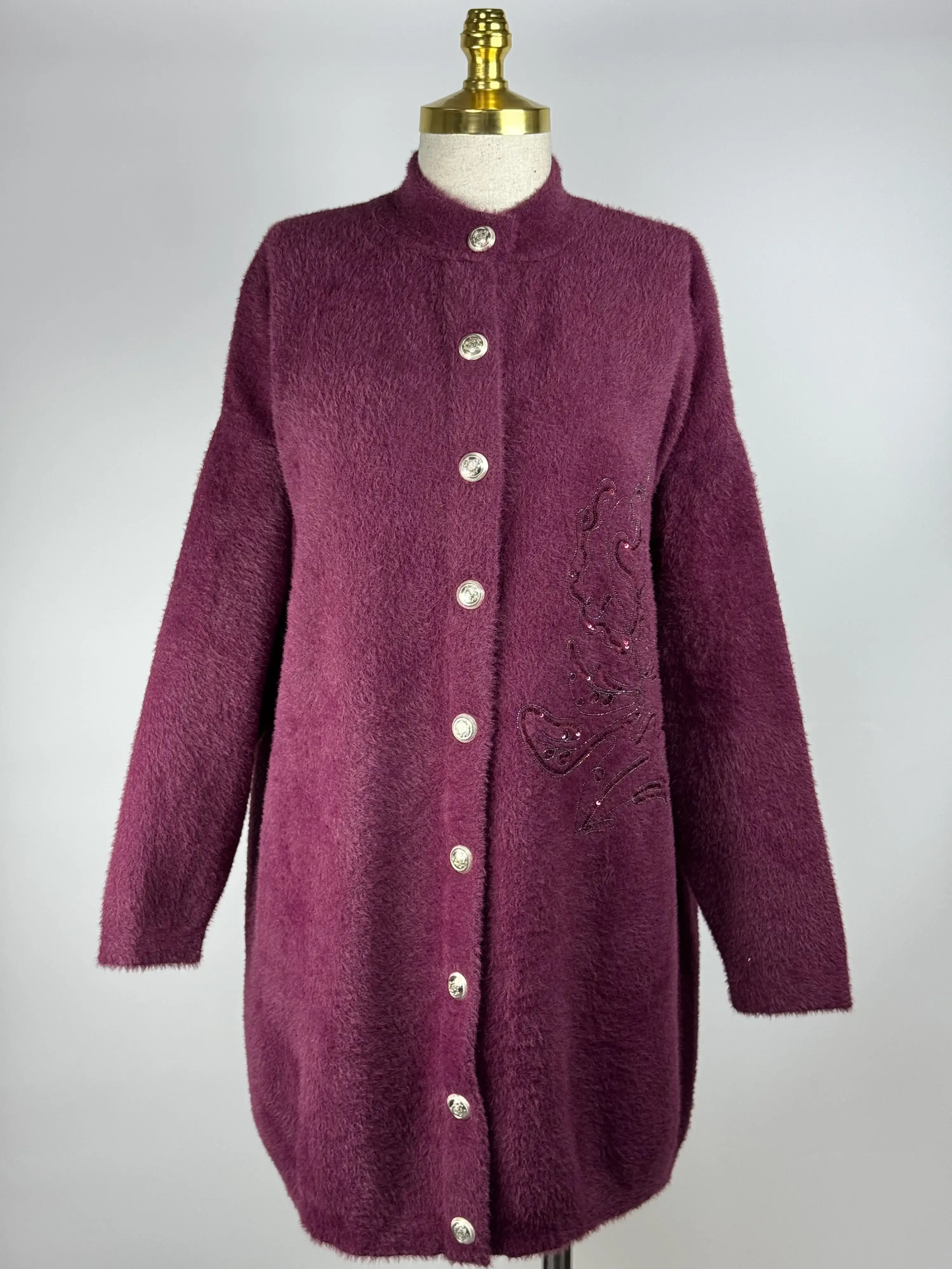 NUSS Bordo Renk Hırka