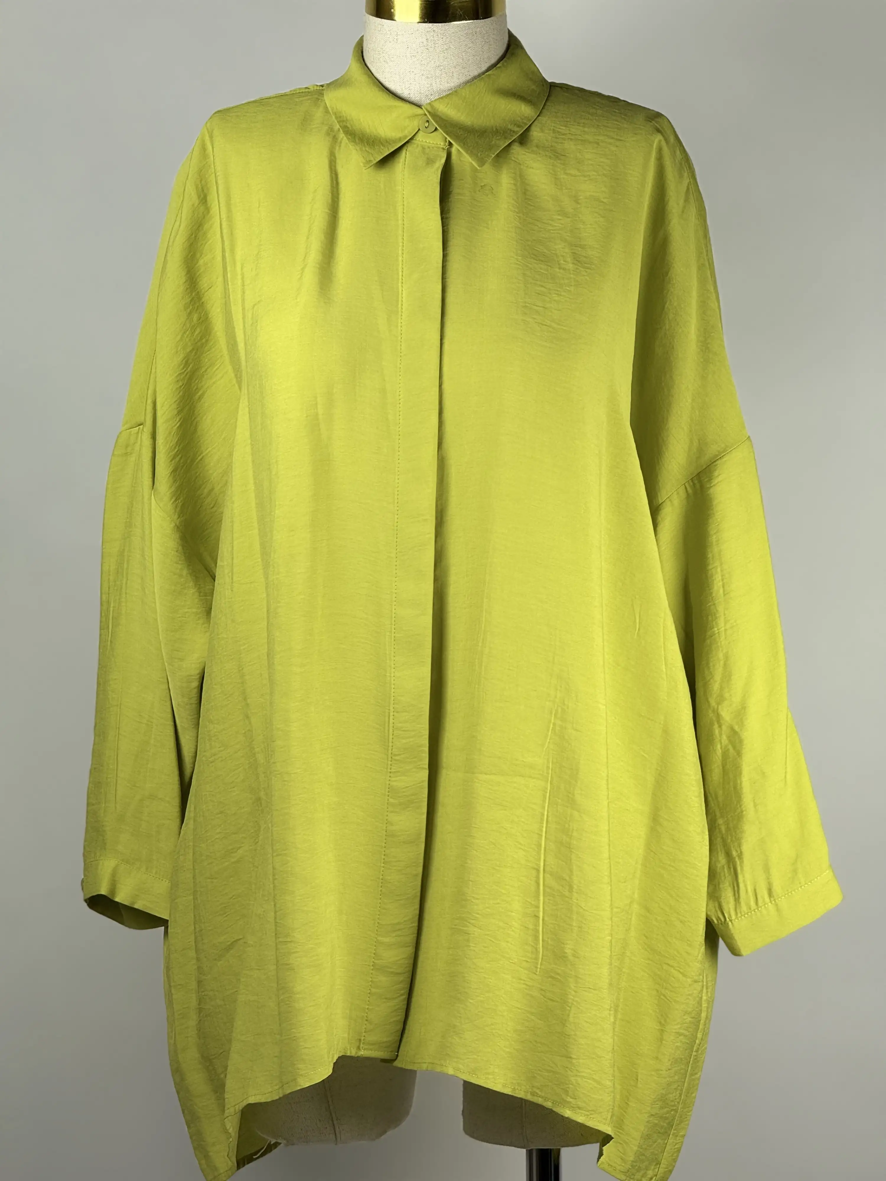 NUSS NS-26K3001-LİME Lime Renk Gömlek