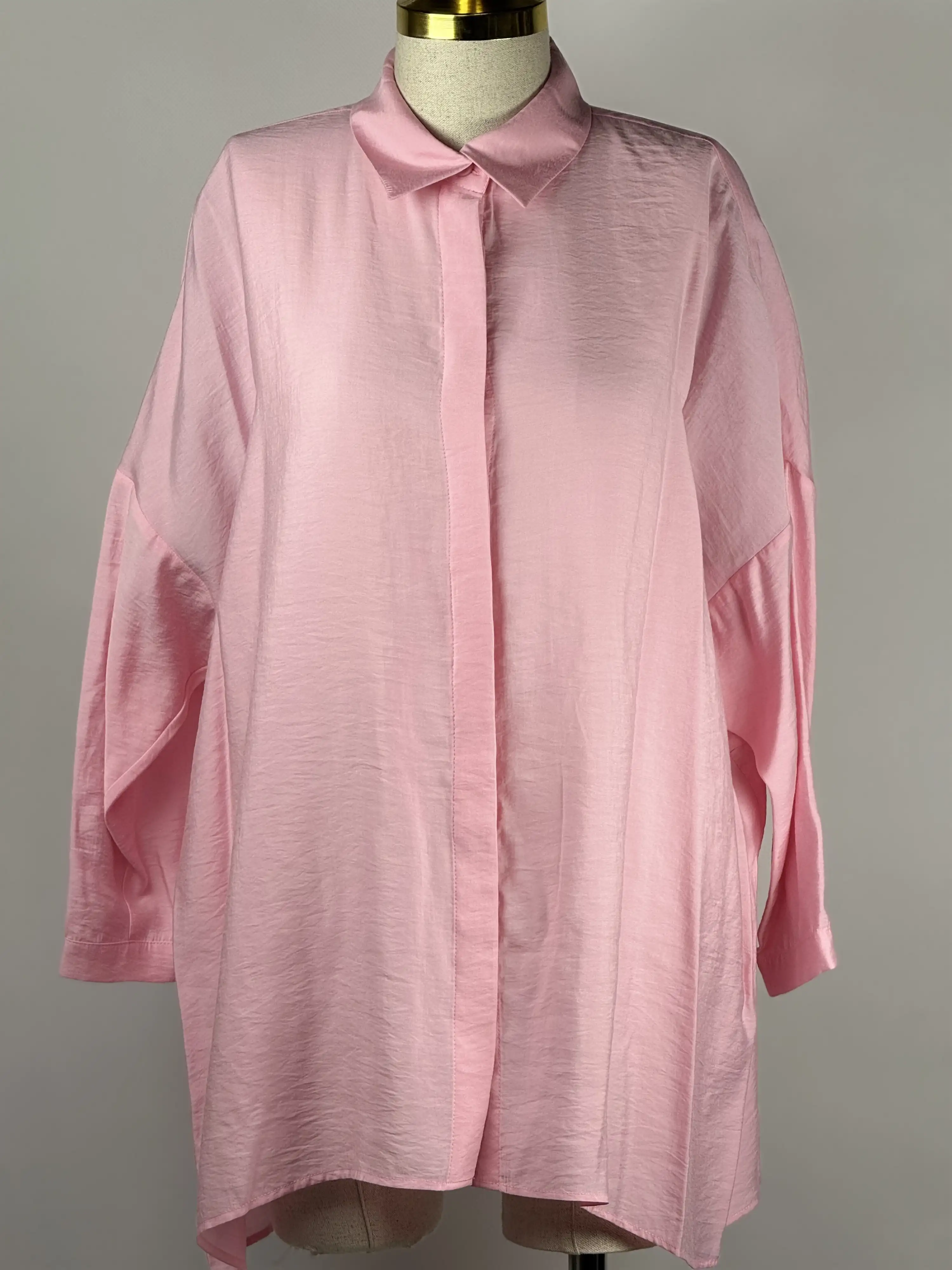 NUSS Şeker Pembe Renk Gömlek