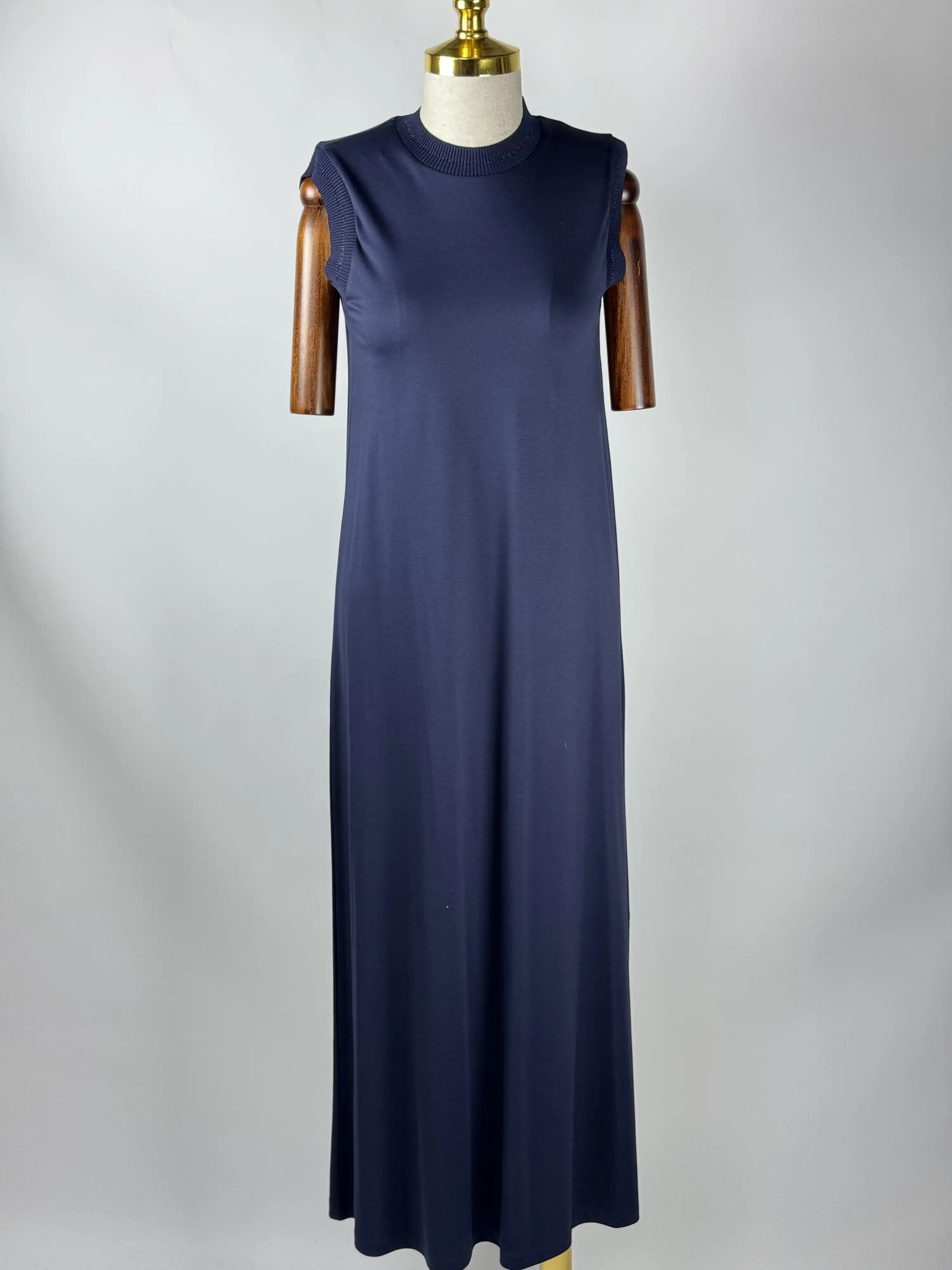 GHİSA Lacivert Renk Kolsuz İçlik Elbise