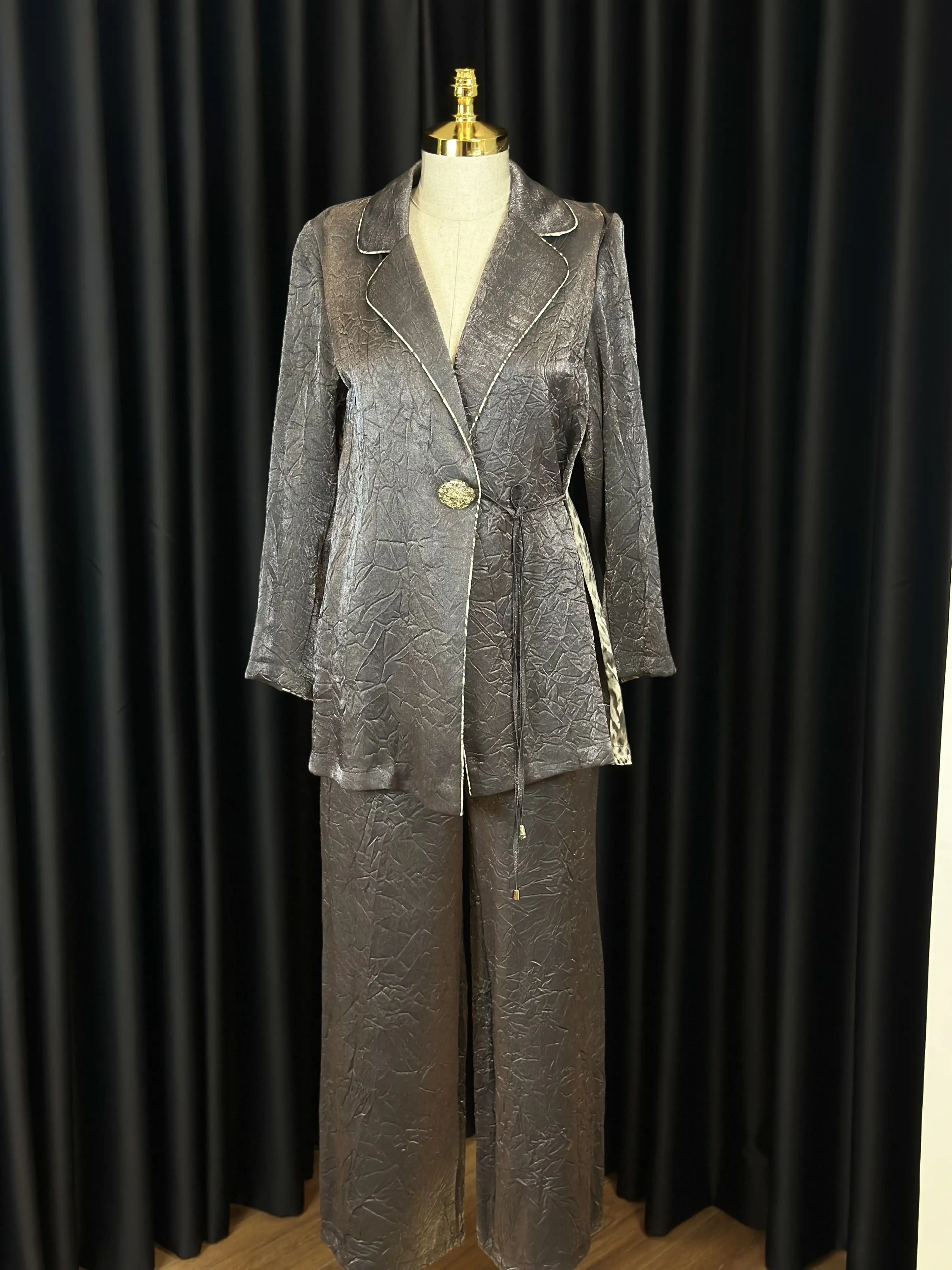 MY312 Bakır Renk Desenli Takım