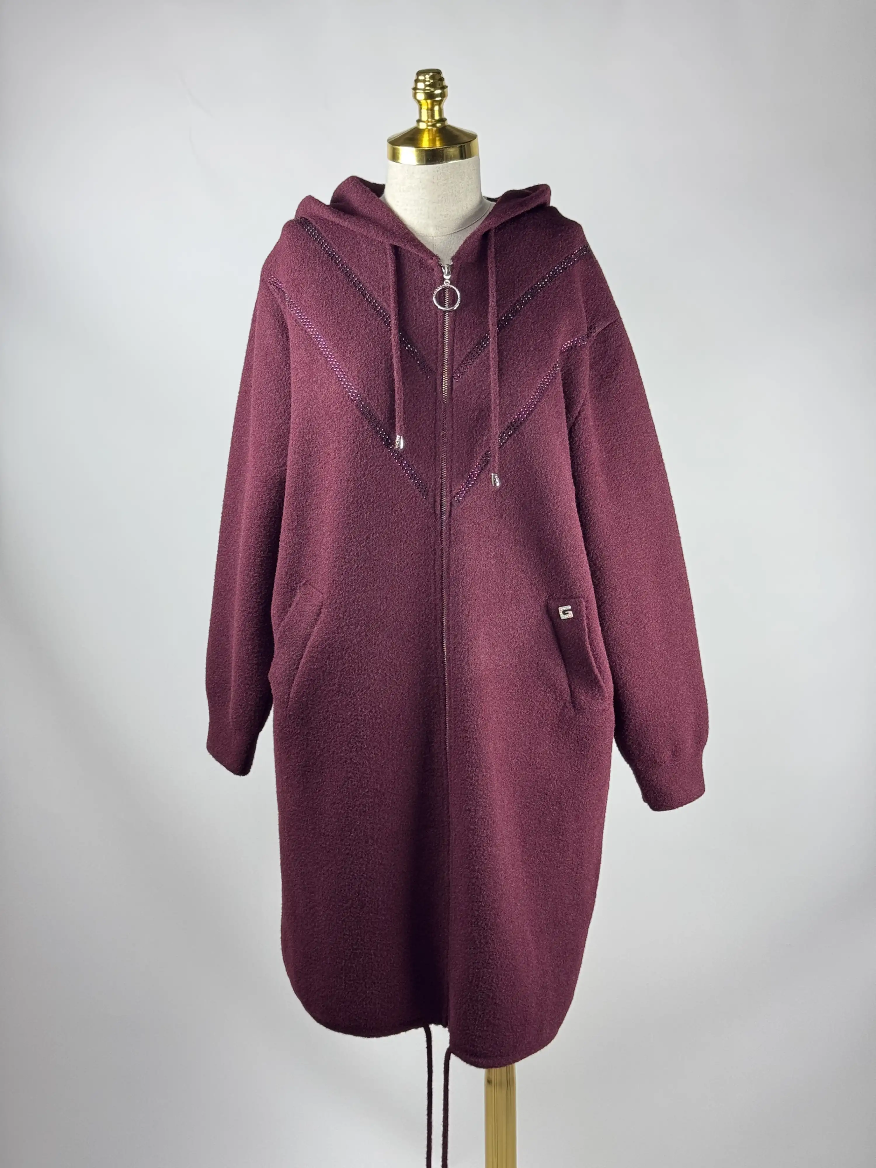 GHİSA Mürdüm Renk Kaban