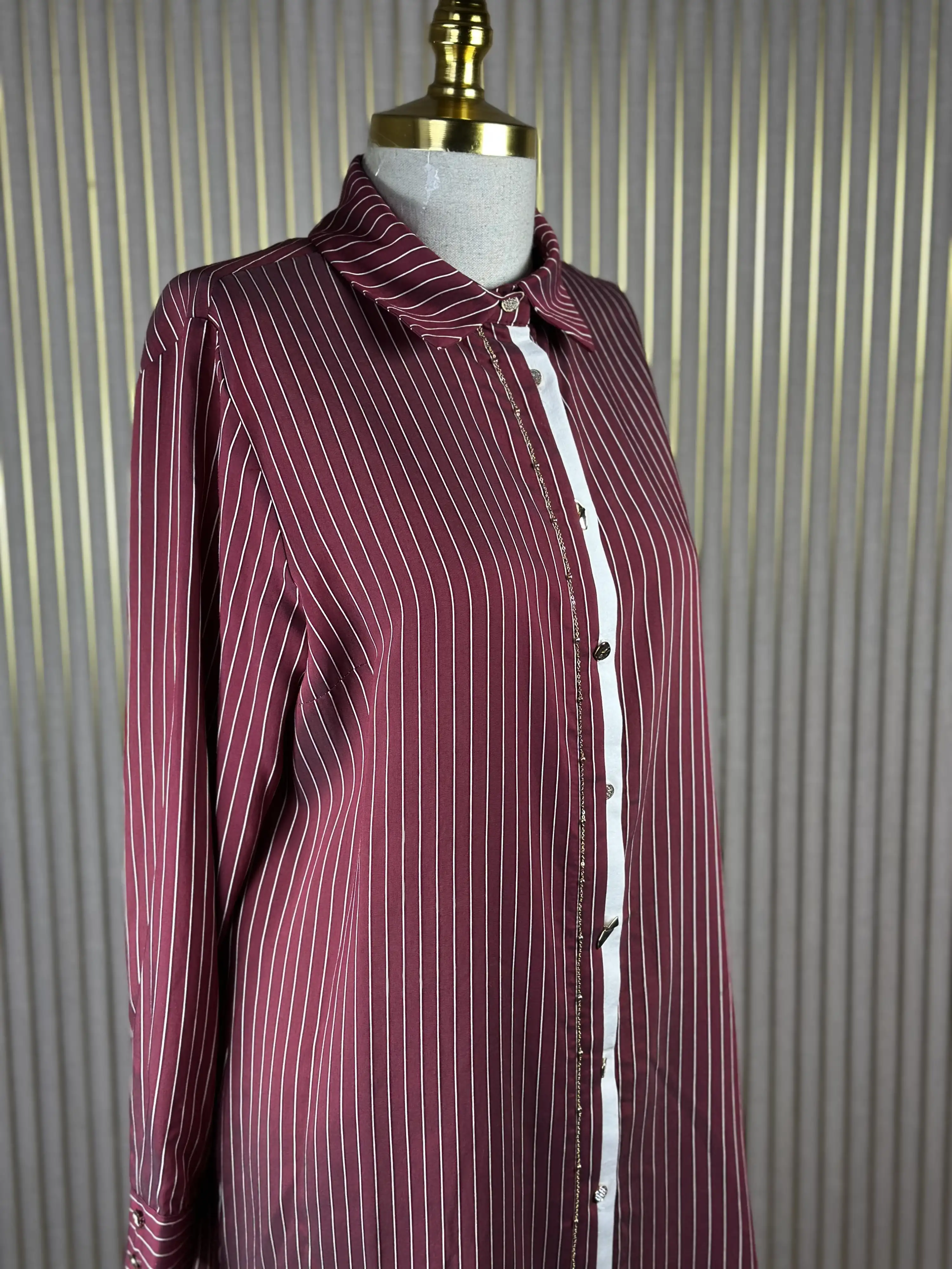 FUAT GÜRŞEN Bordo Renk Tunik