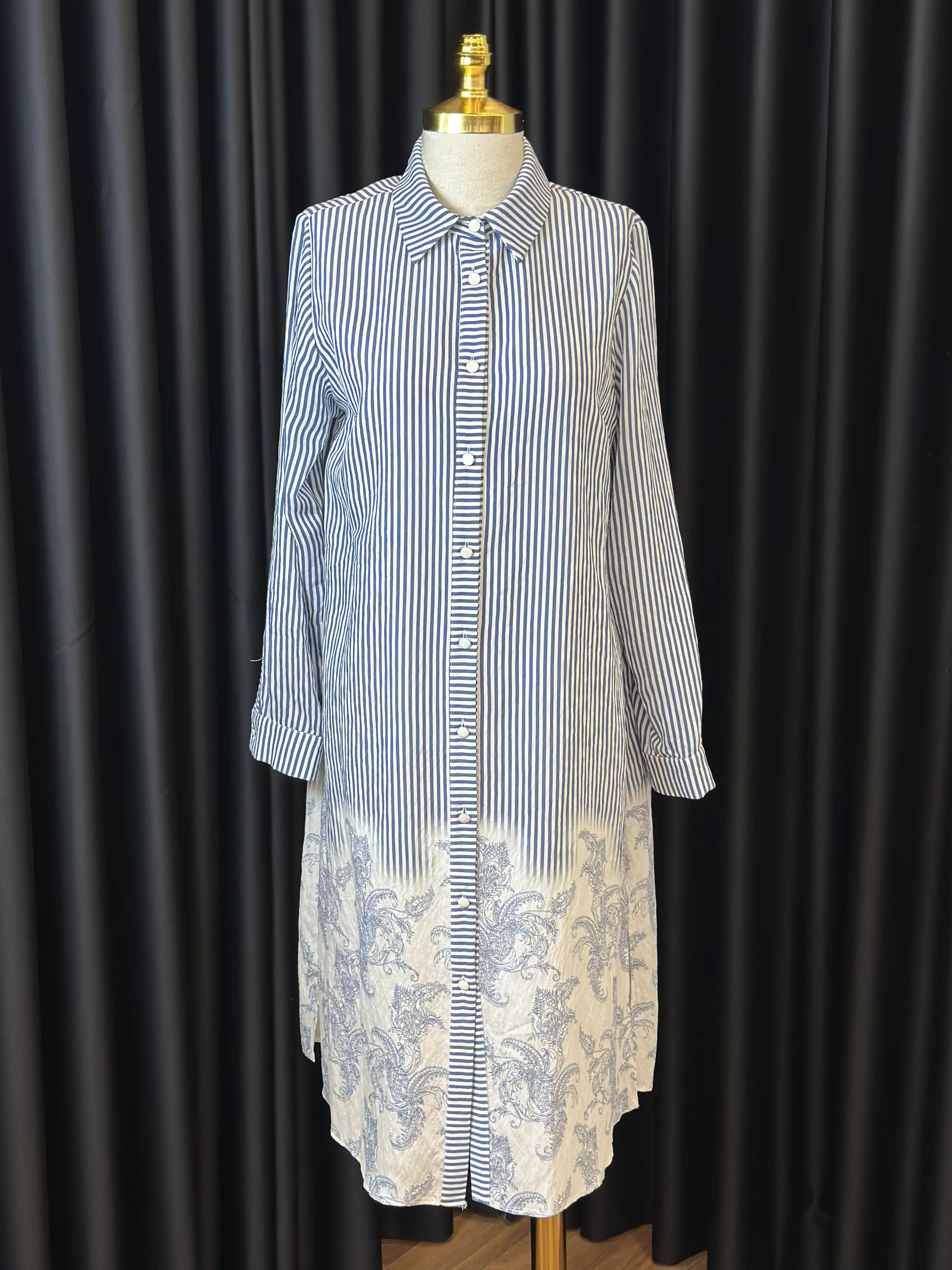 FUAT GÜRŞEN İndigo Renk Tunik