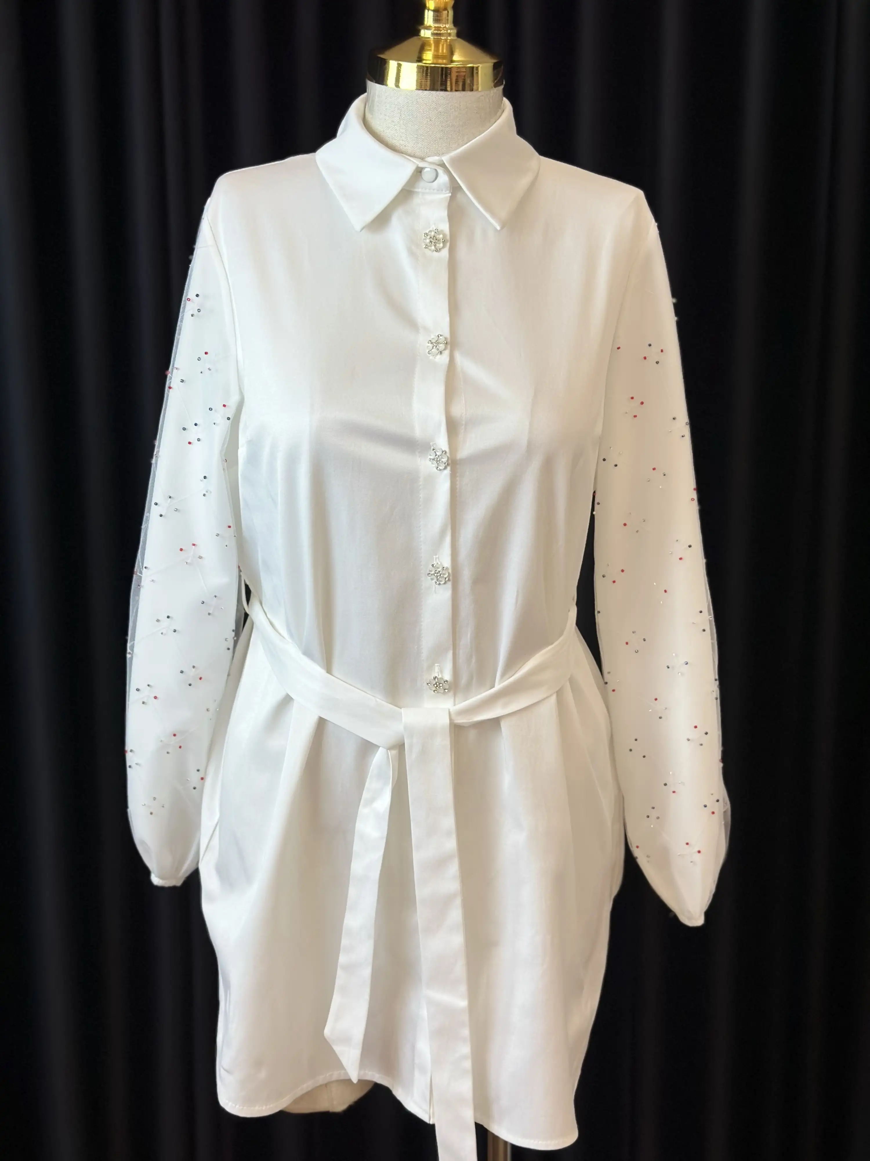 FUAT GÜRŞEN Ekru Renk Tunik