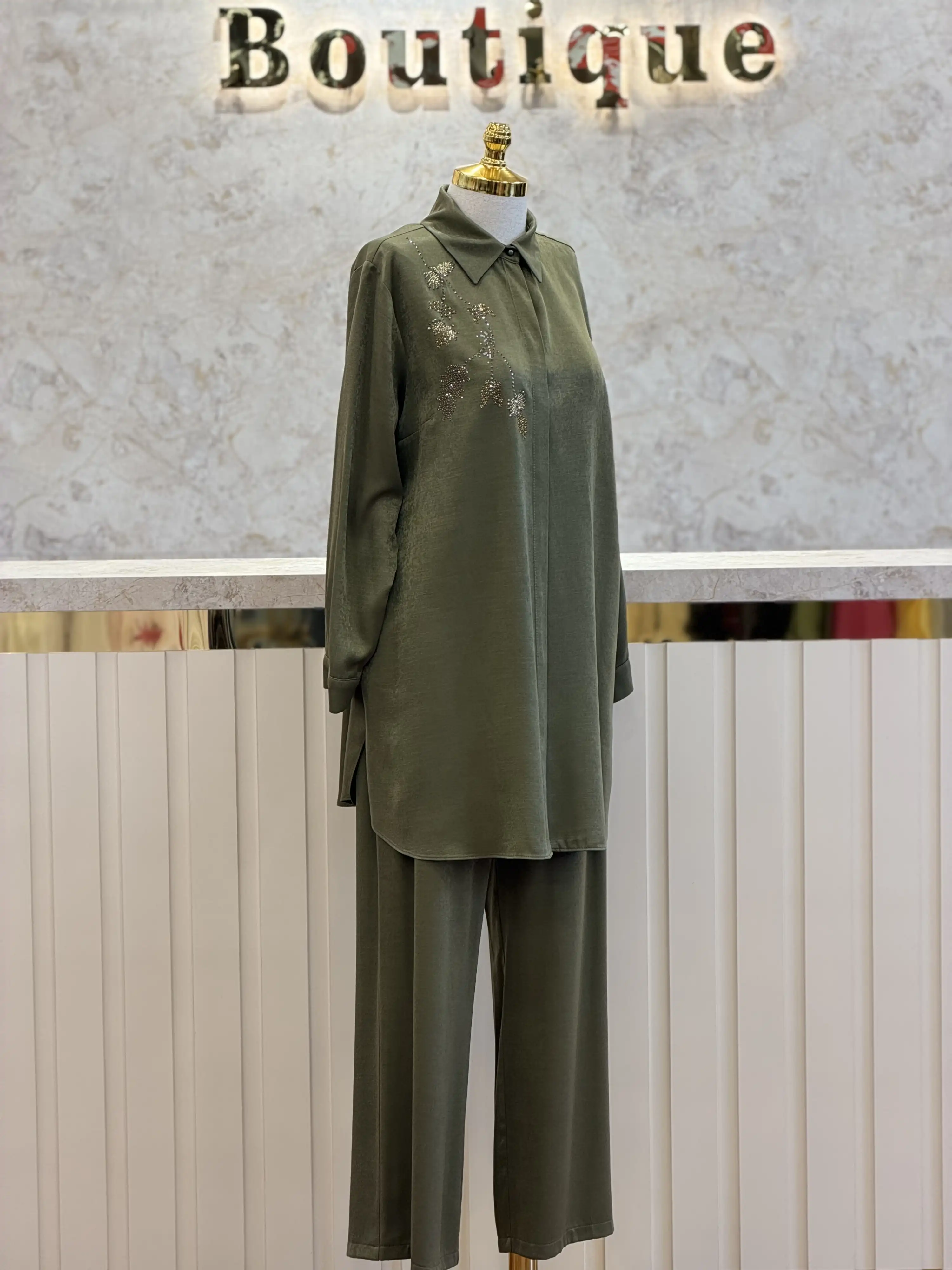 FUAT GÜRŞEN Olive Renk Takım