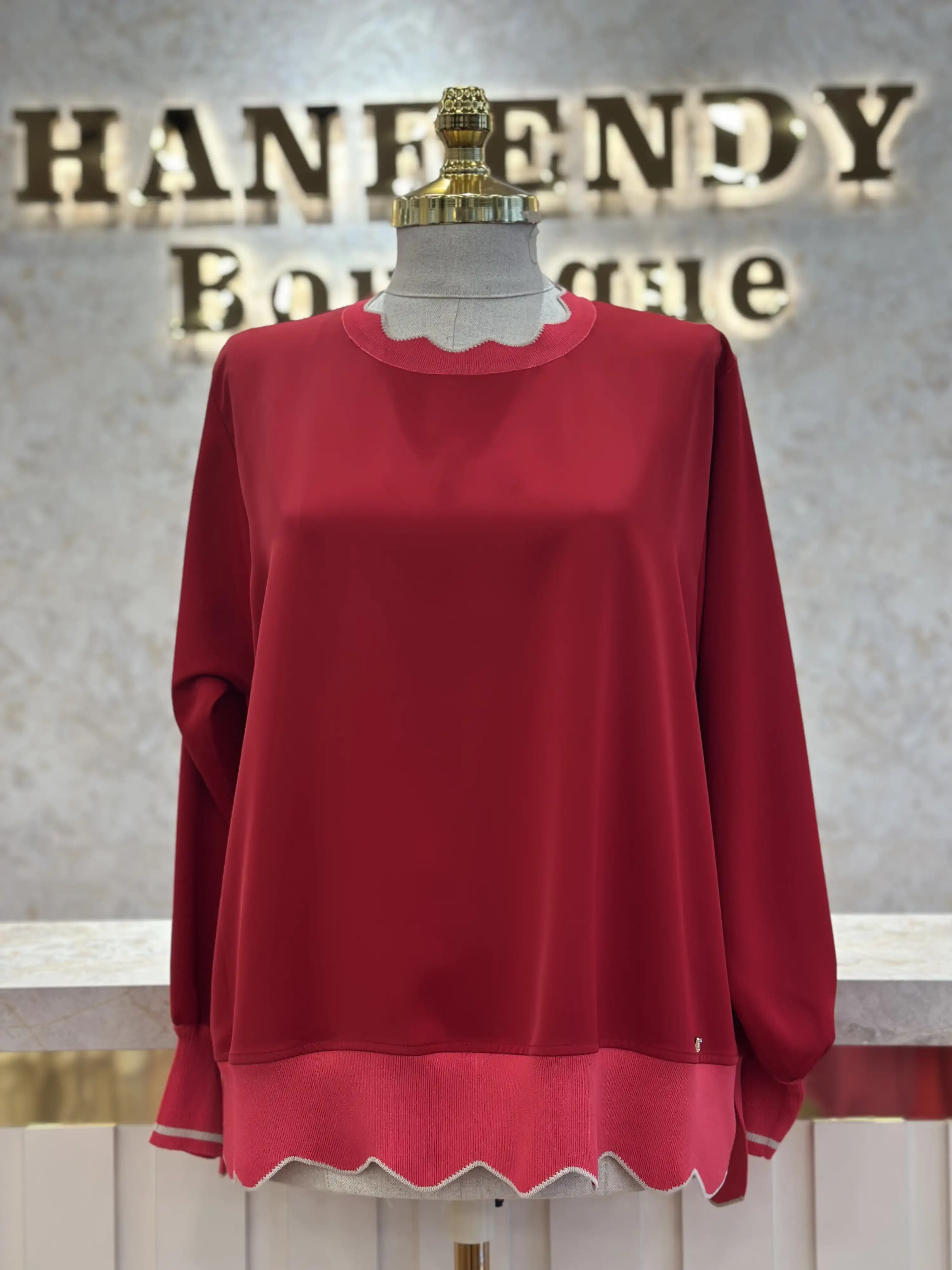 GHİSA Kırmızı Renk Tunik