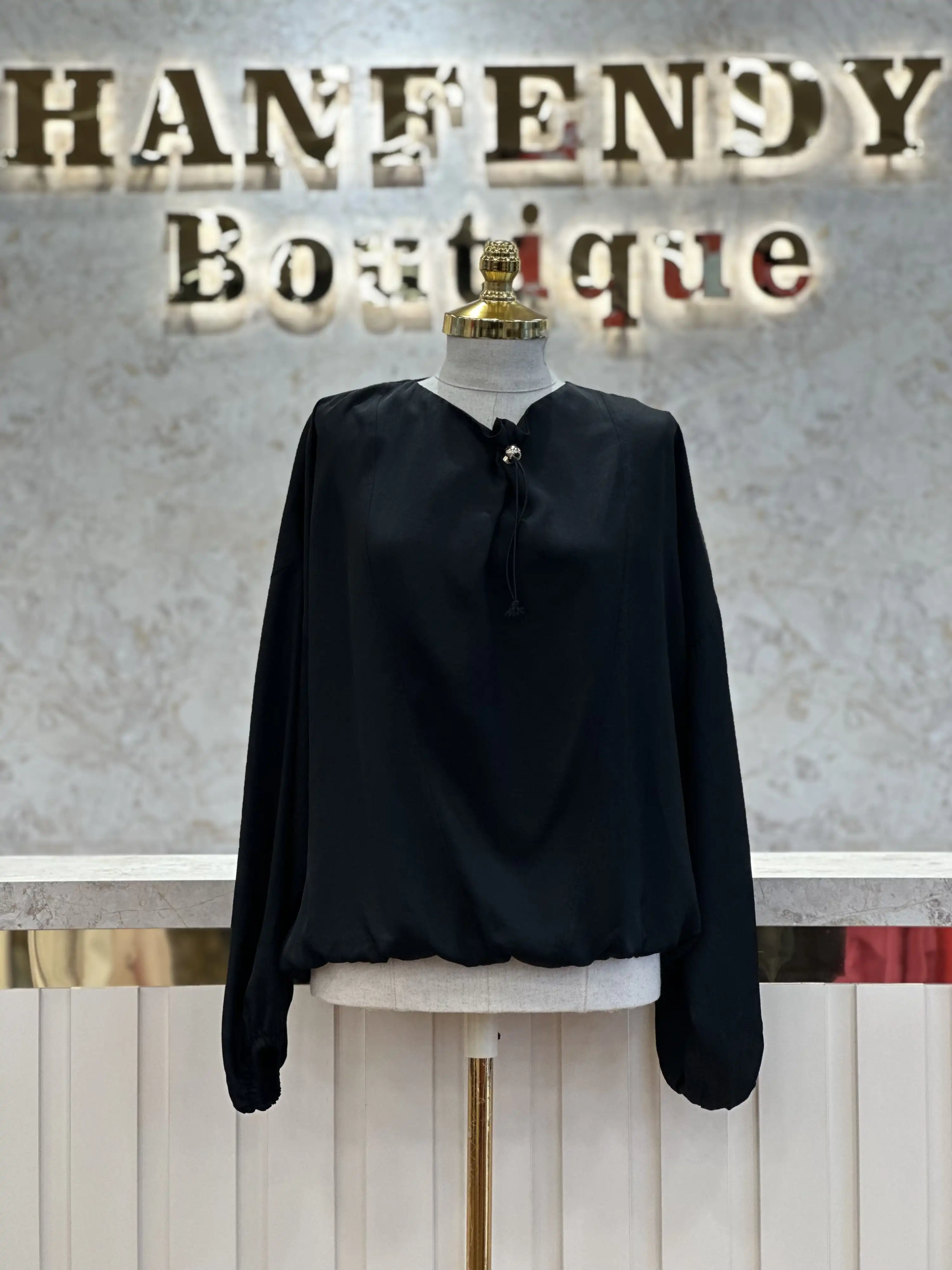 GHİSA Siyah Renk Tunik