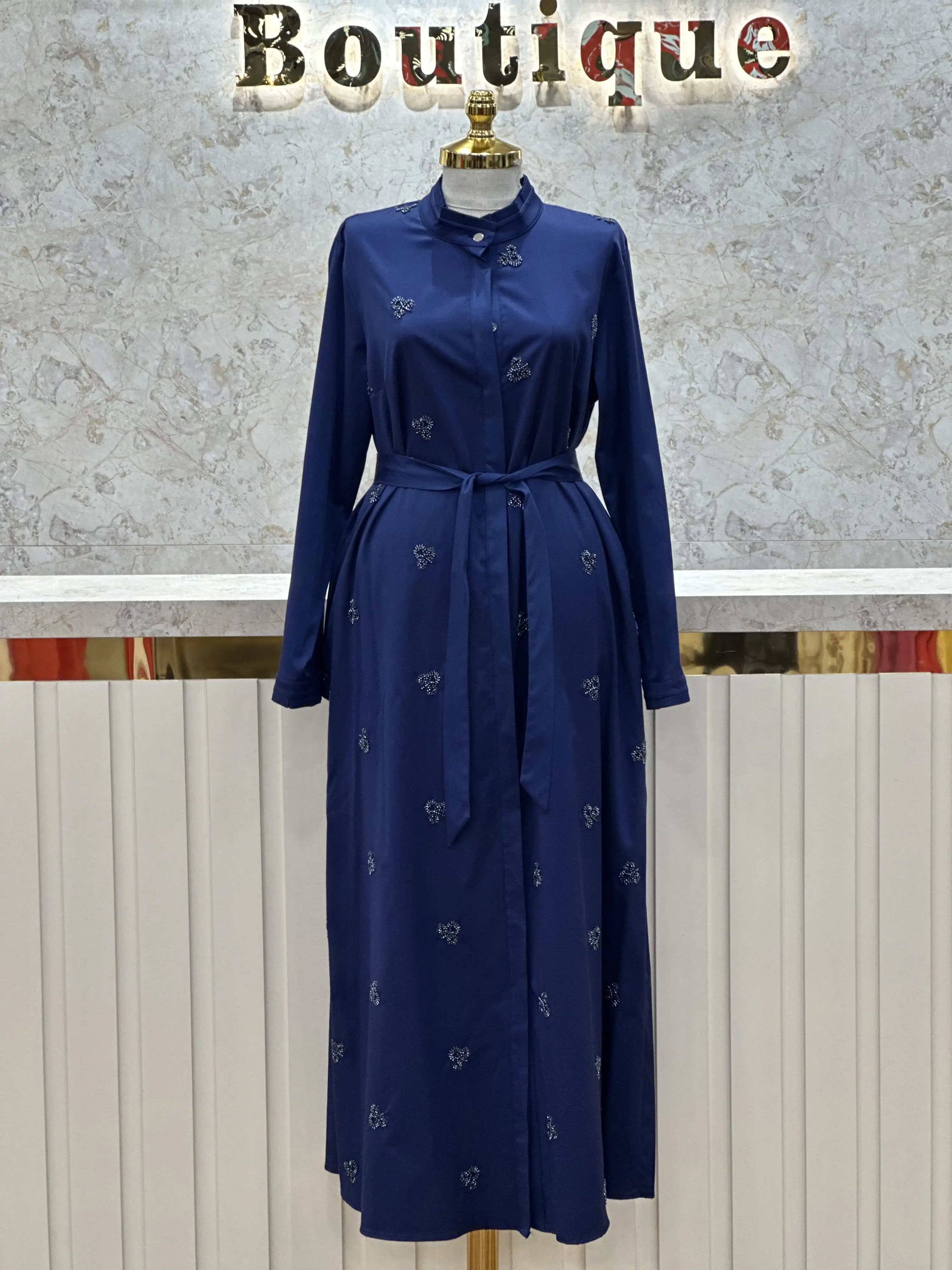 FUAT GÜRŞEN Lacivert Renk Elbise