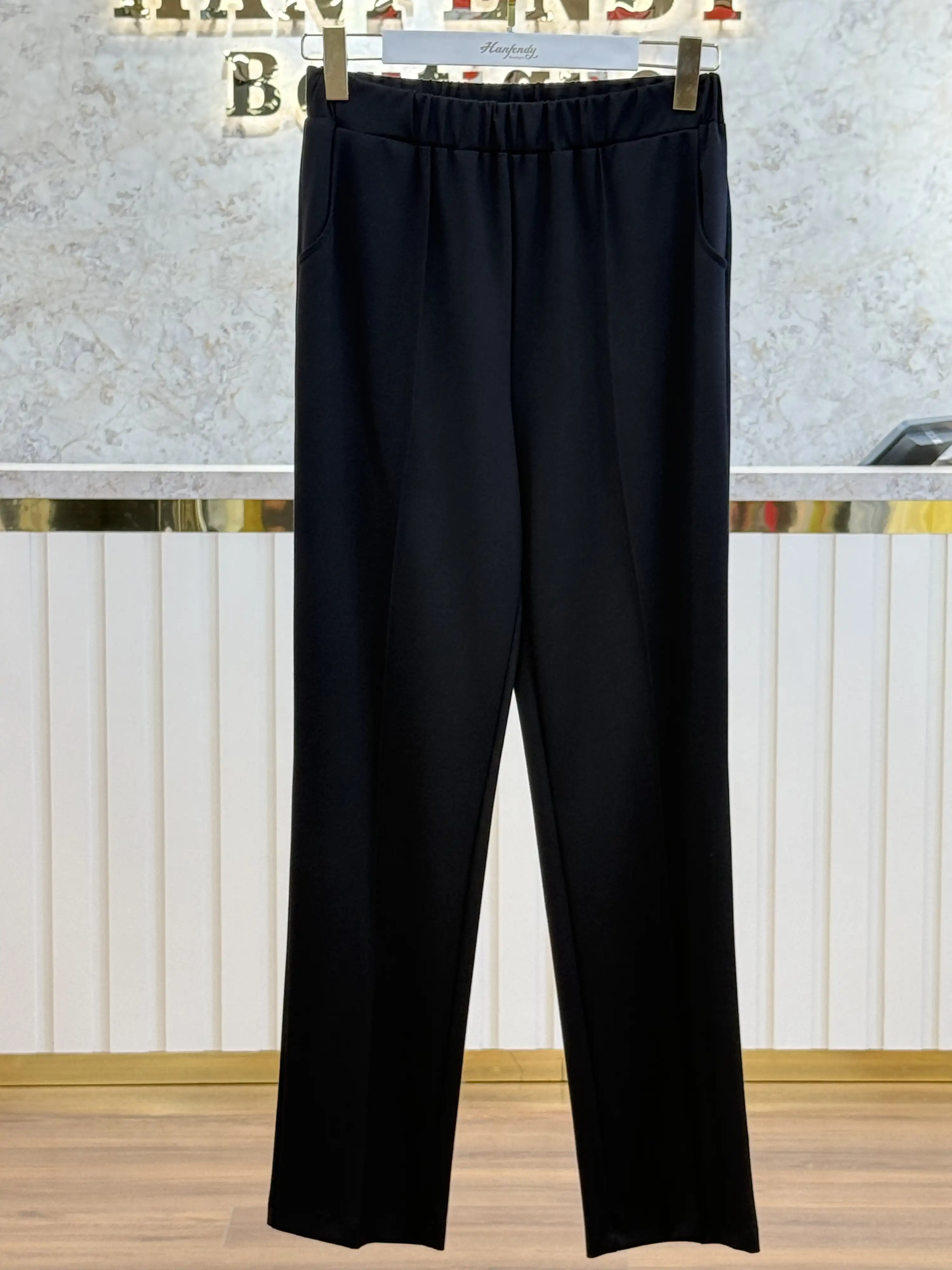 SENTEZ Siyah Renk Elisse Büyük Beden Pantolon