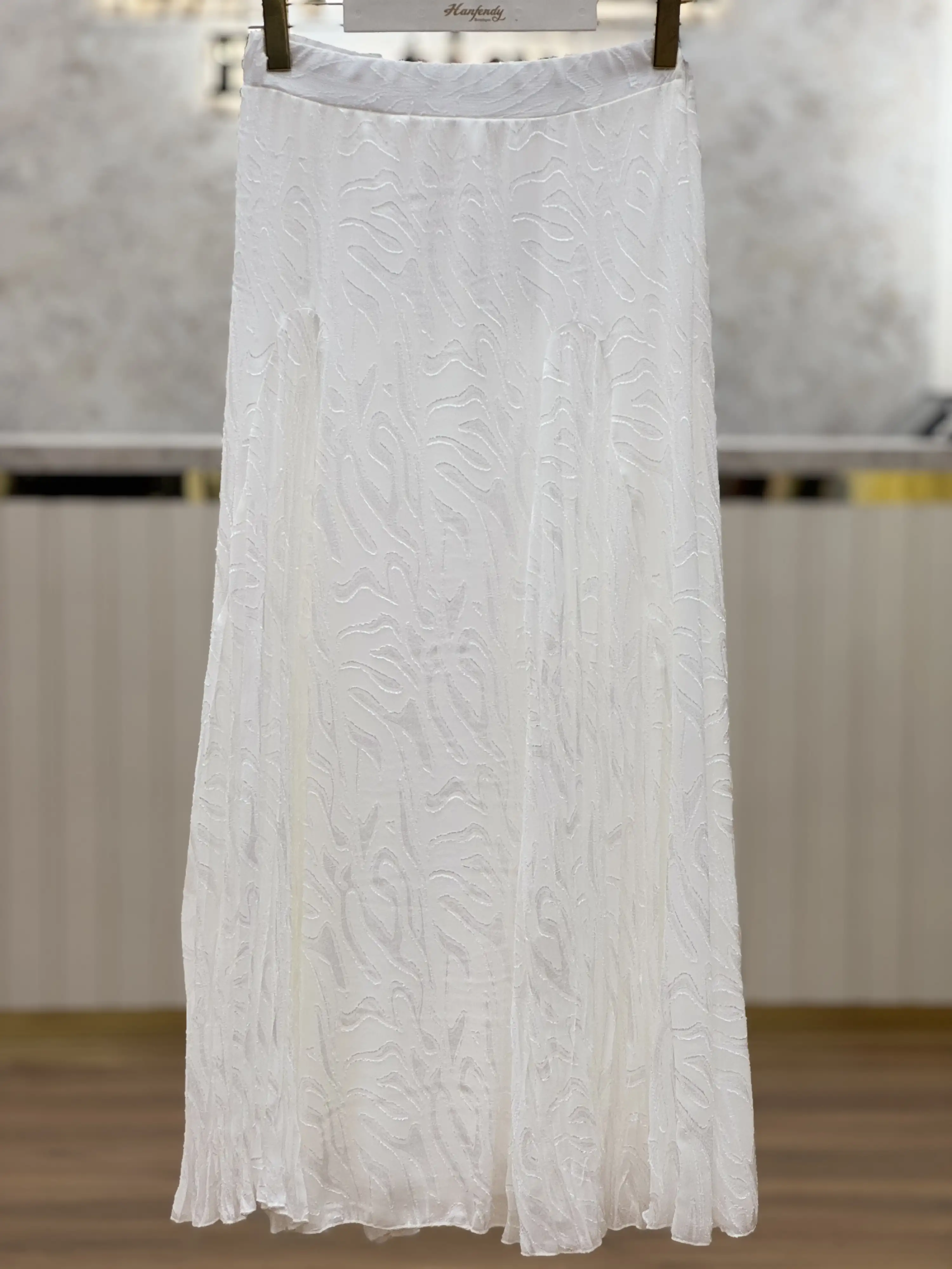 FUAT GÜRŞEN Ekru Renk Etek