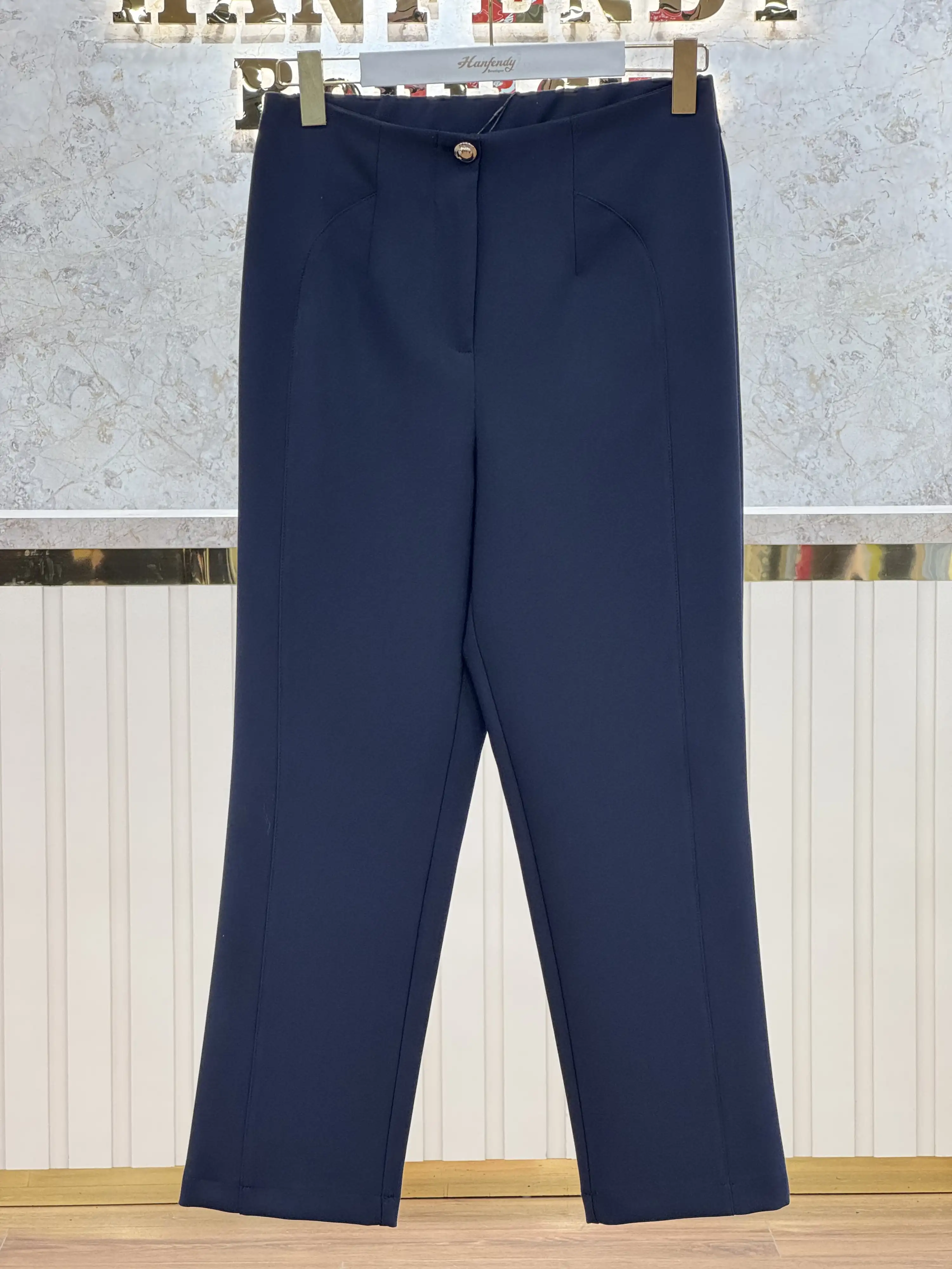 SENTEZ Lacivert Renk Milano Boru Paça Pantolon