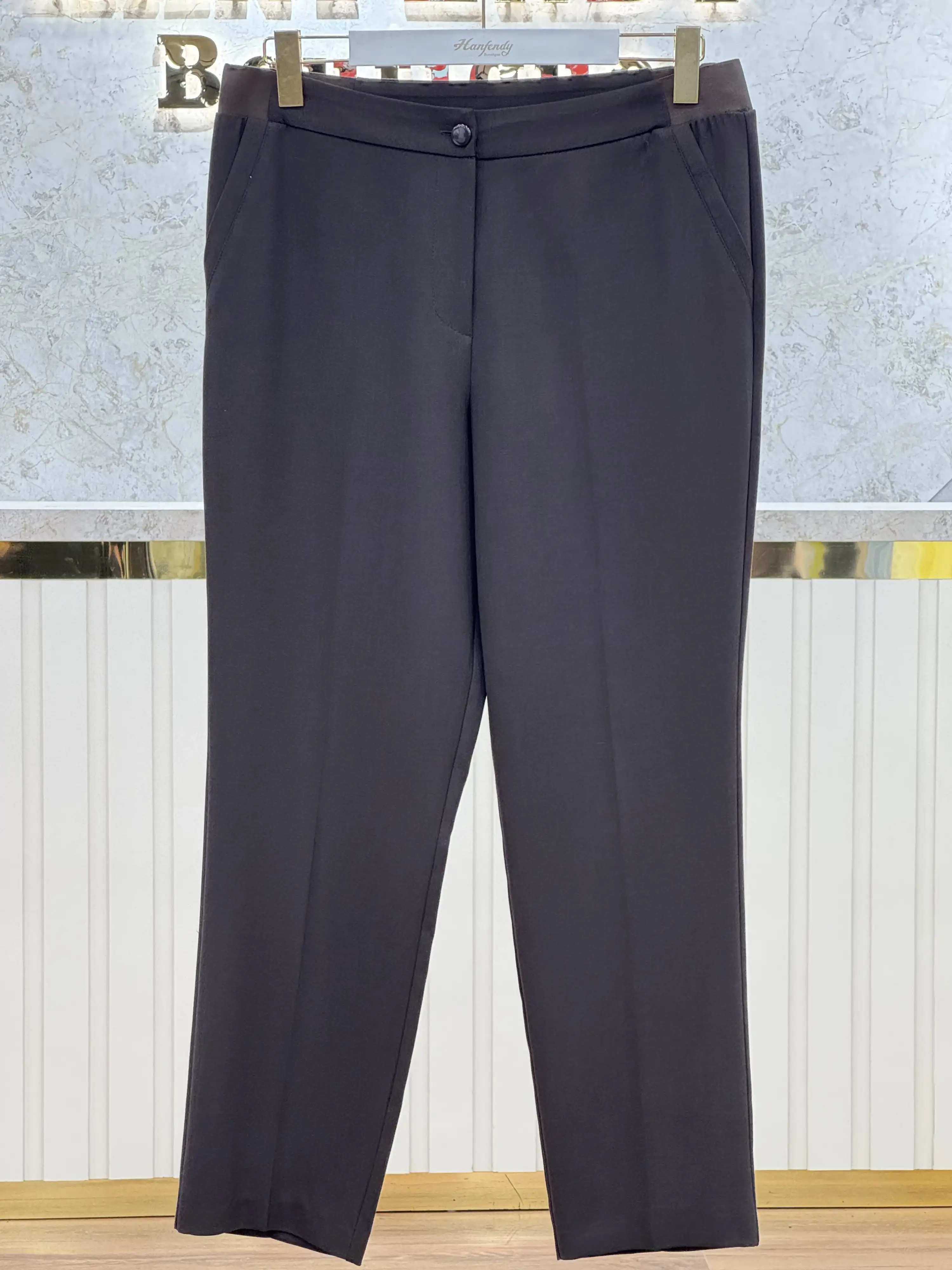 SENTEZ Kahve Renk Narina Büyük Beden Pantolon