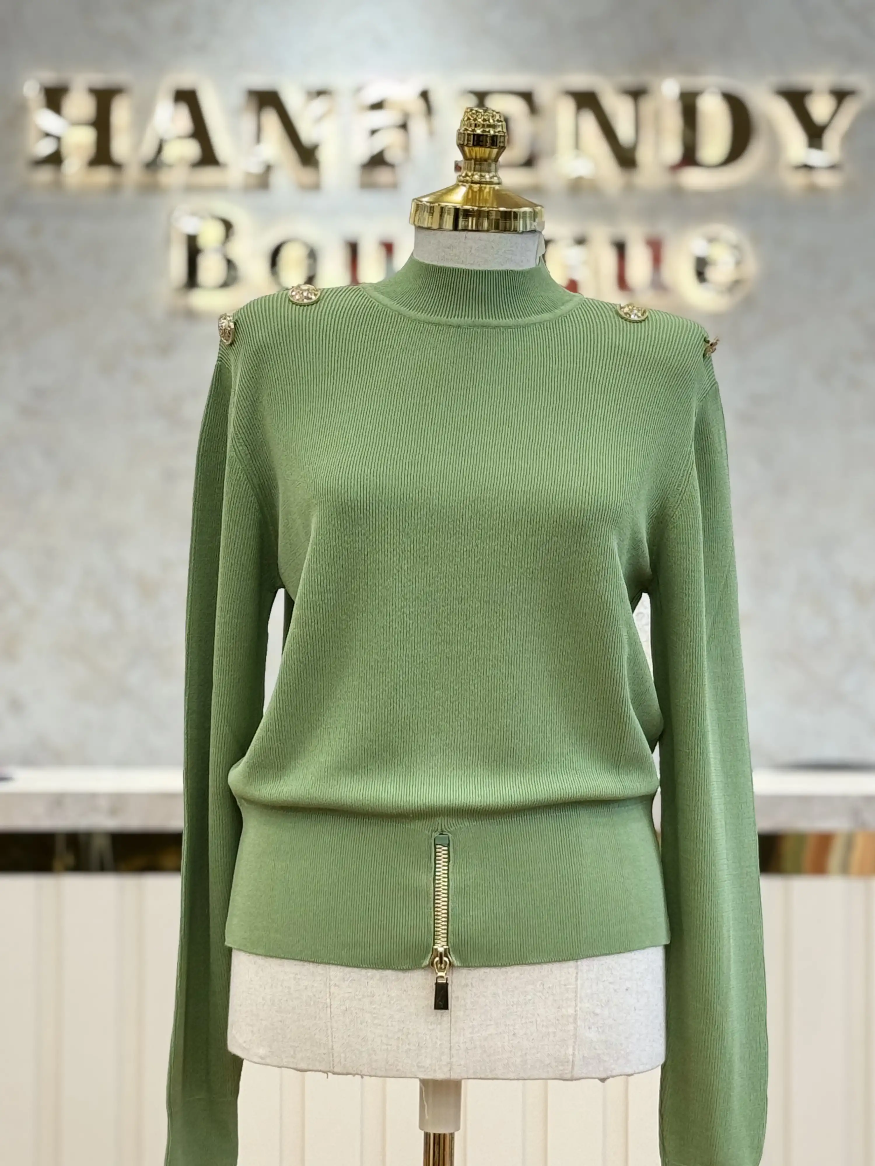 GHİSA Yeşil Renk Tunik