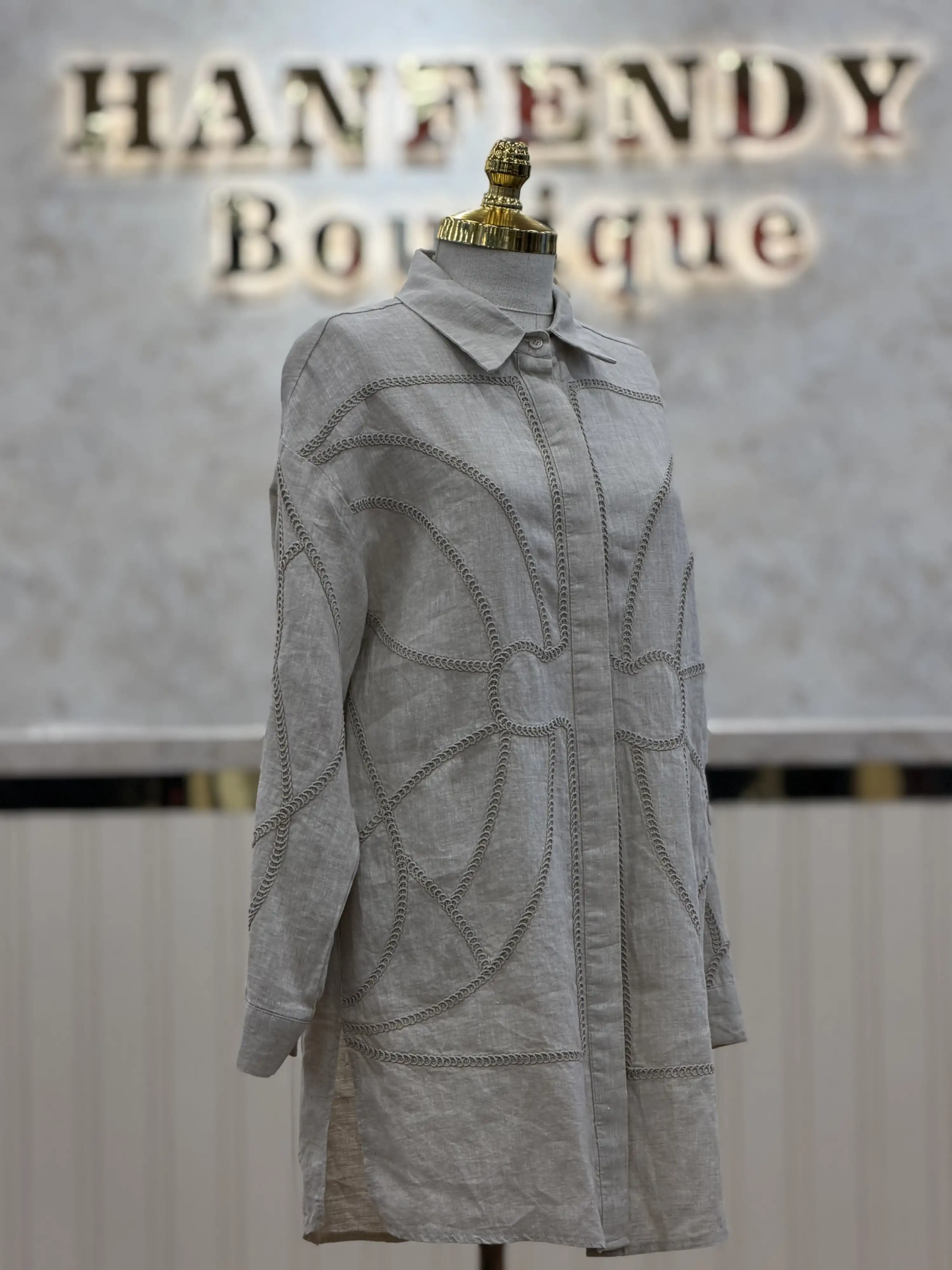 FUAT GÜRŞEN Bej Renk Tunik