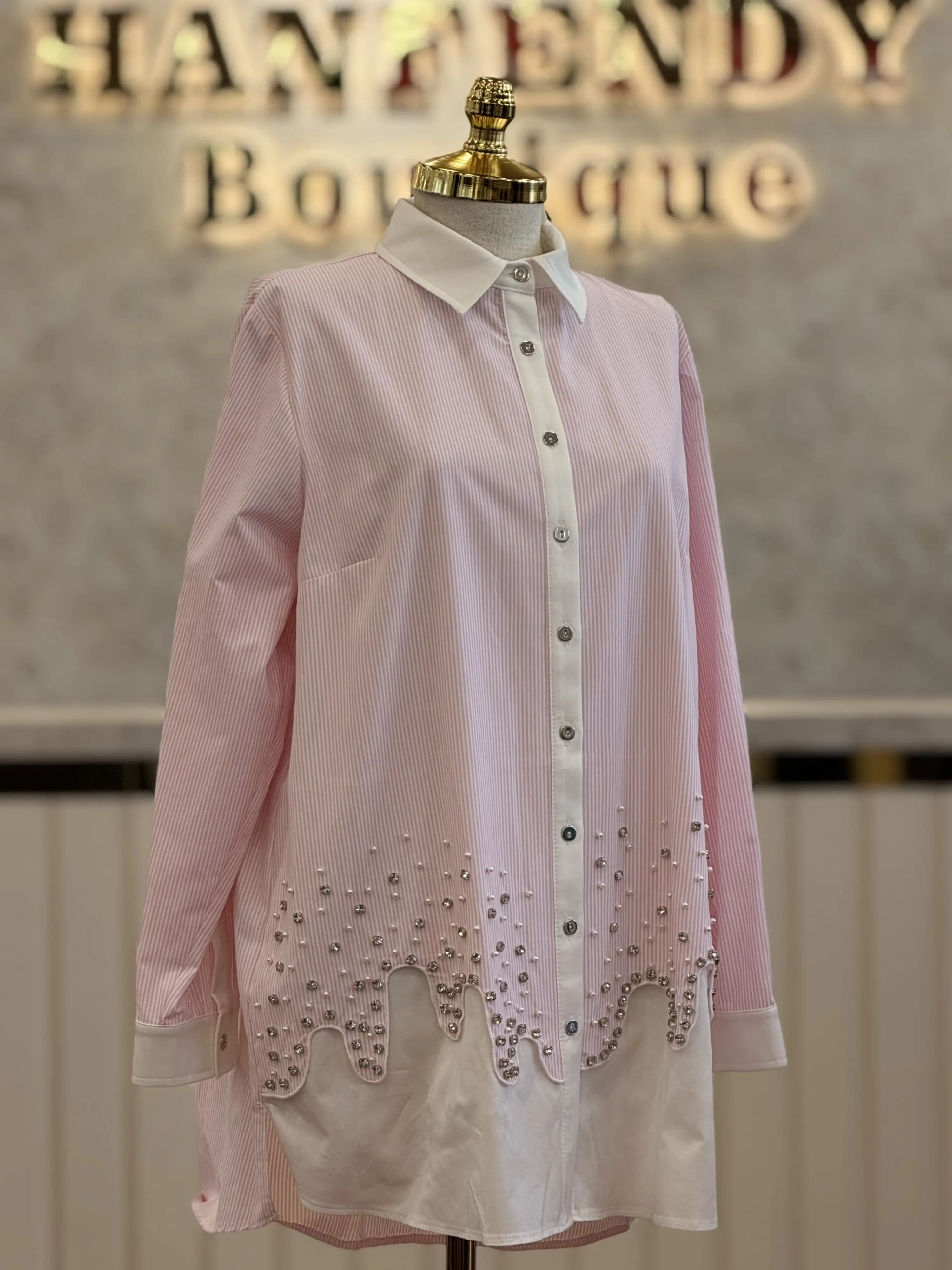 FUAT GÜRŞEN Pembe Renk Tunik