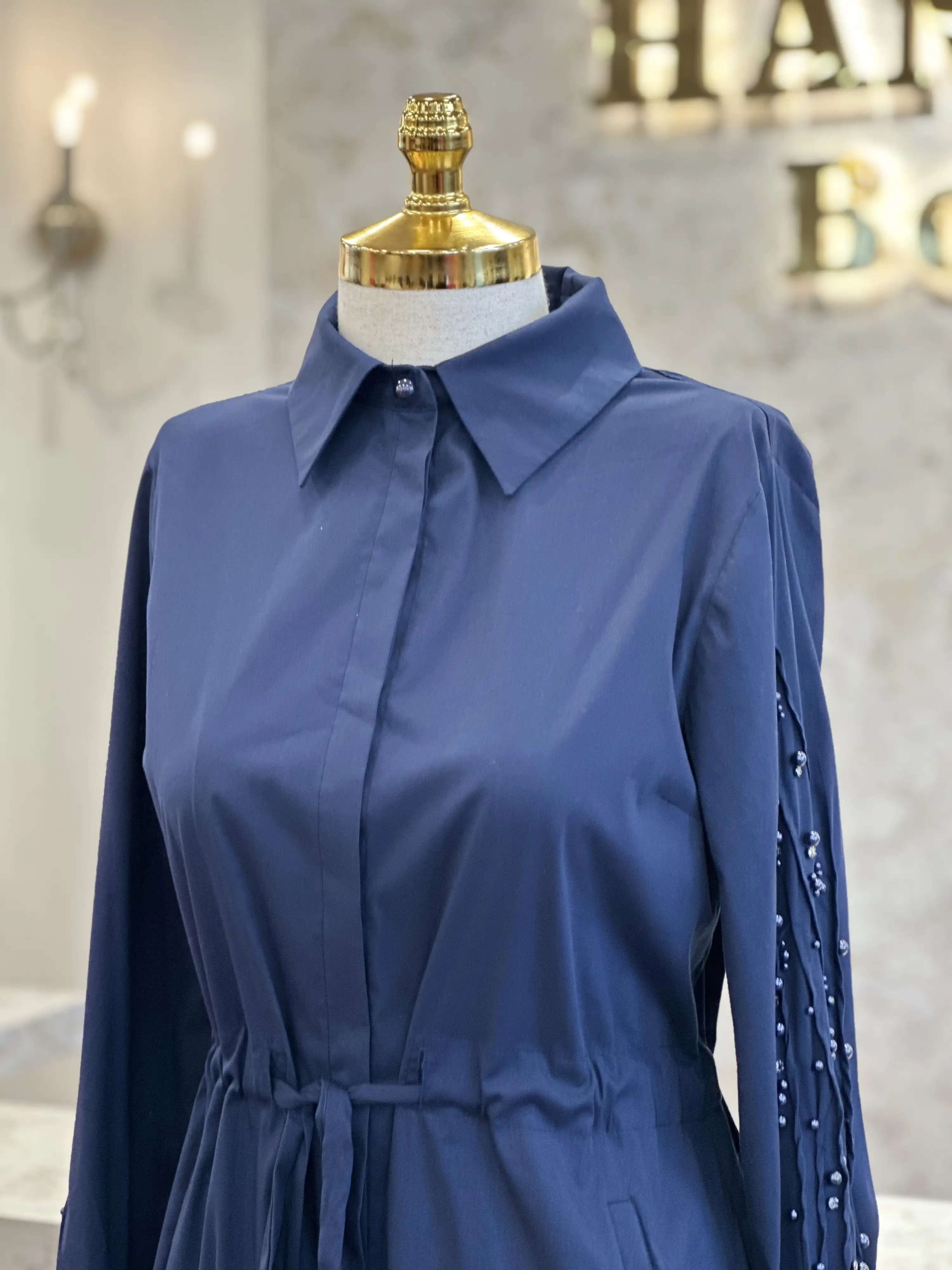 FUAT GÜRŞEN Lacivert Renk Elbise