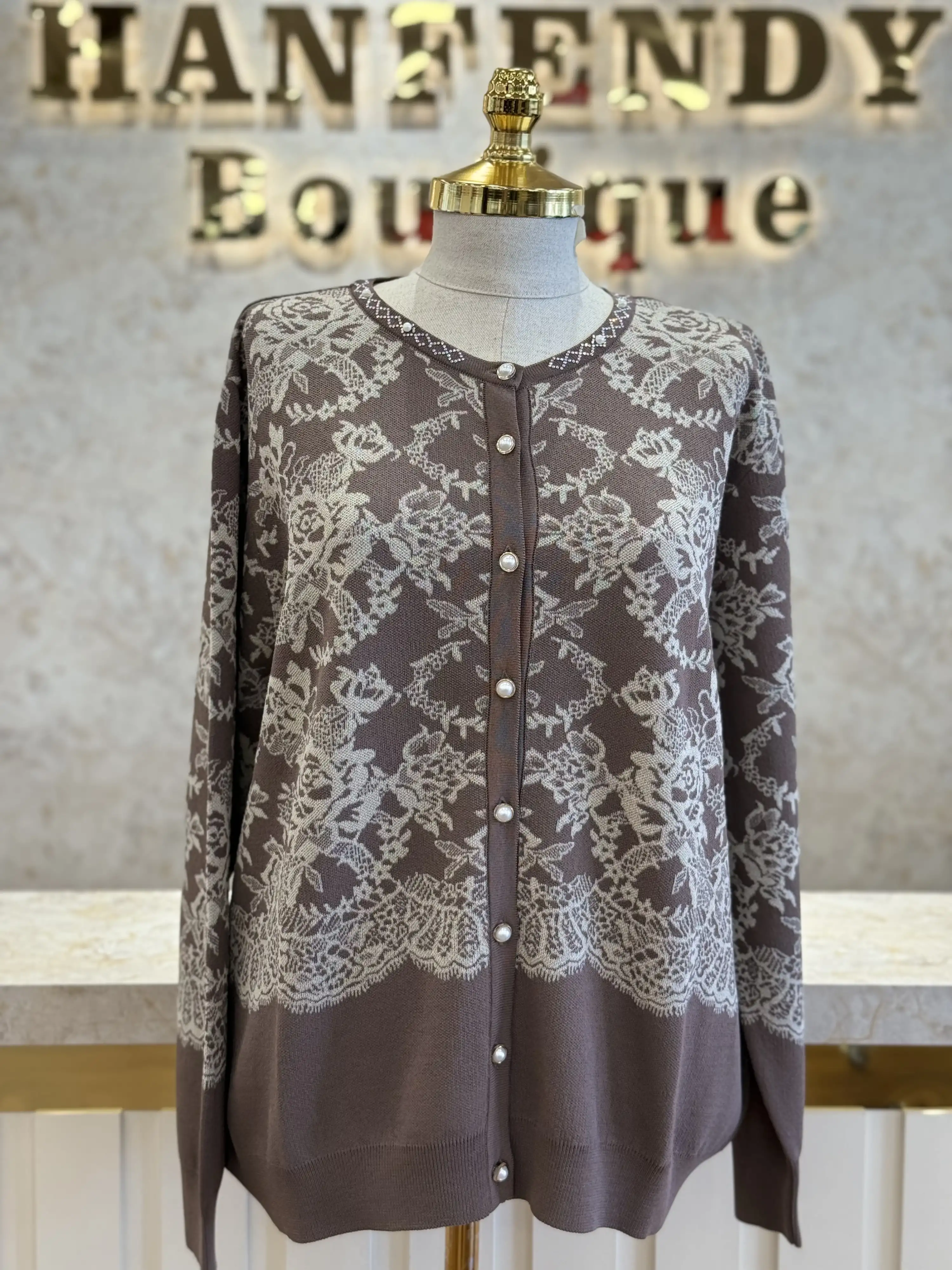 GHİSA Kahve Renk Hırka