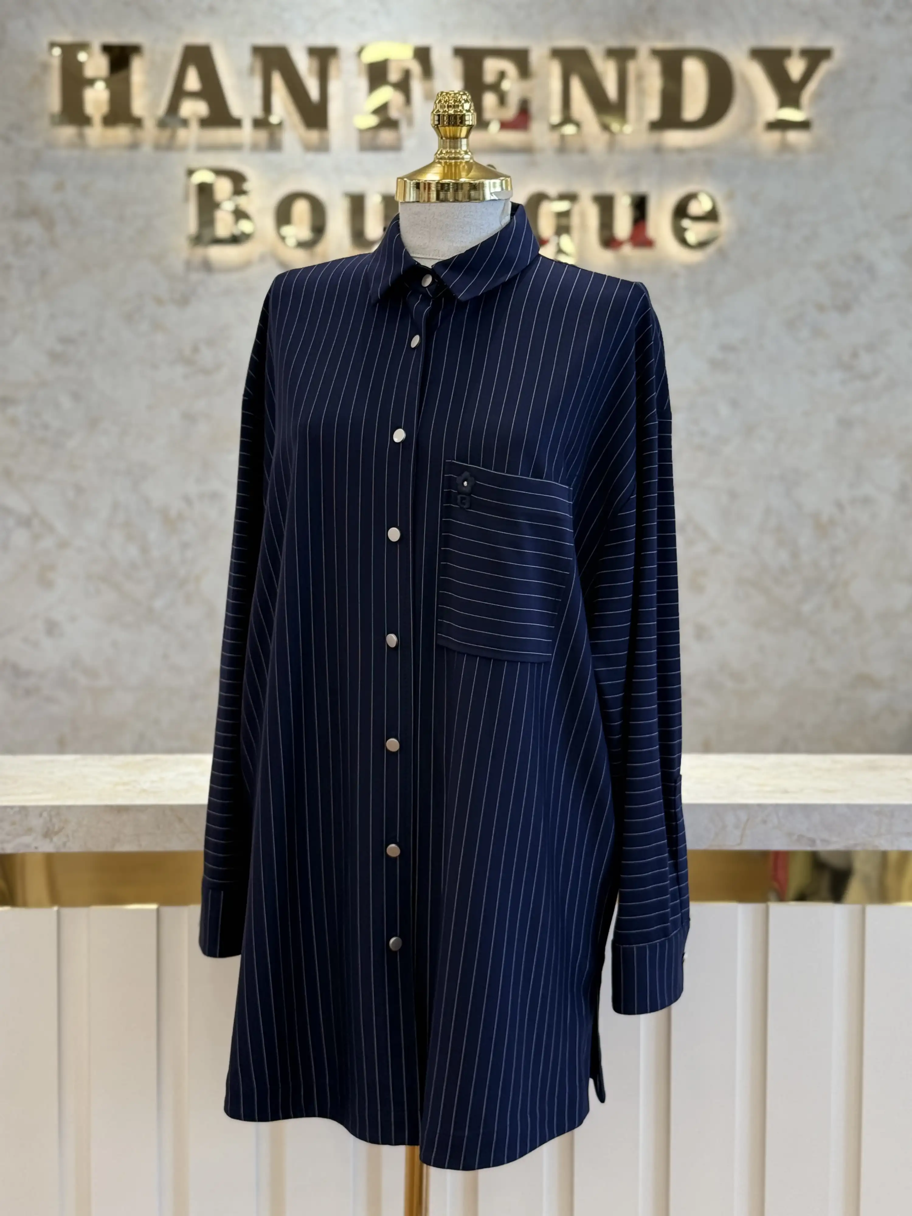 GHİSA Lacivert Renk Tunik