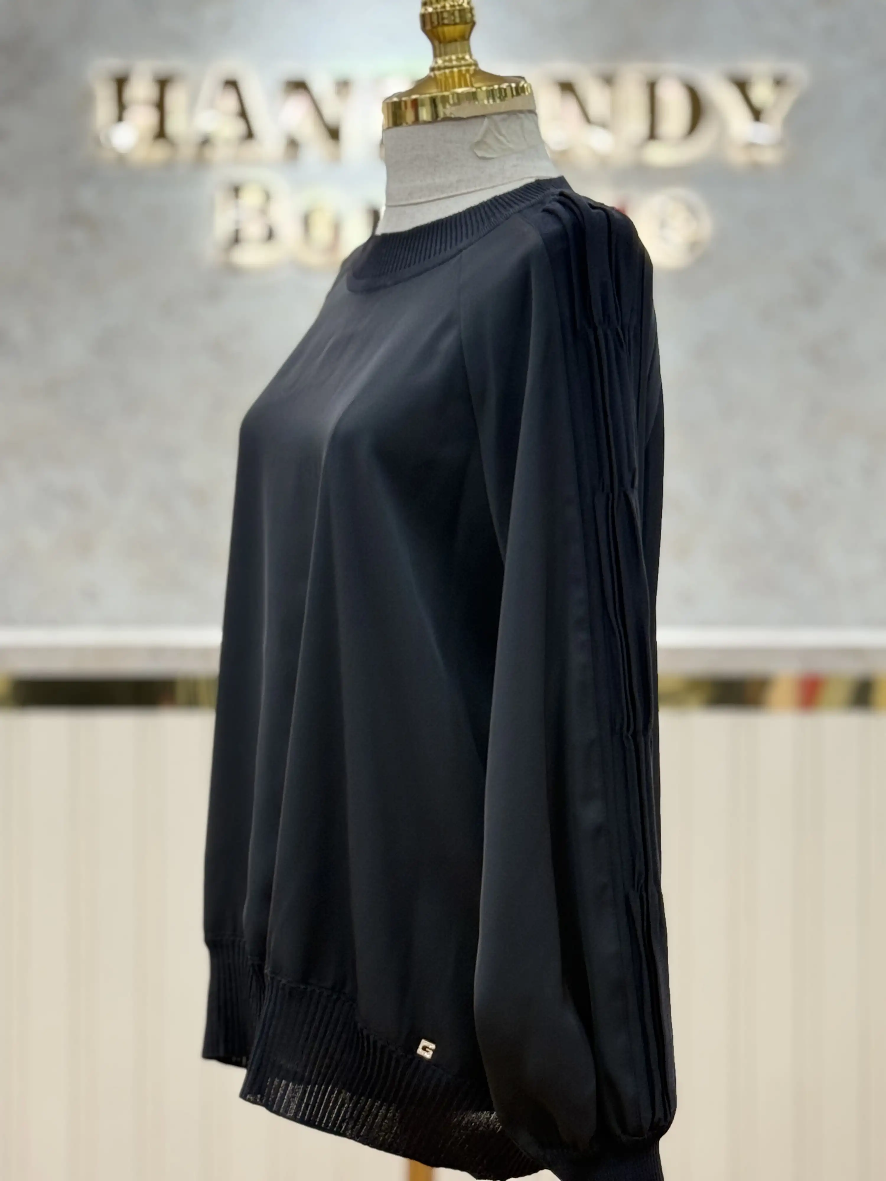 GHİSA Siyah Renk Tunik