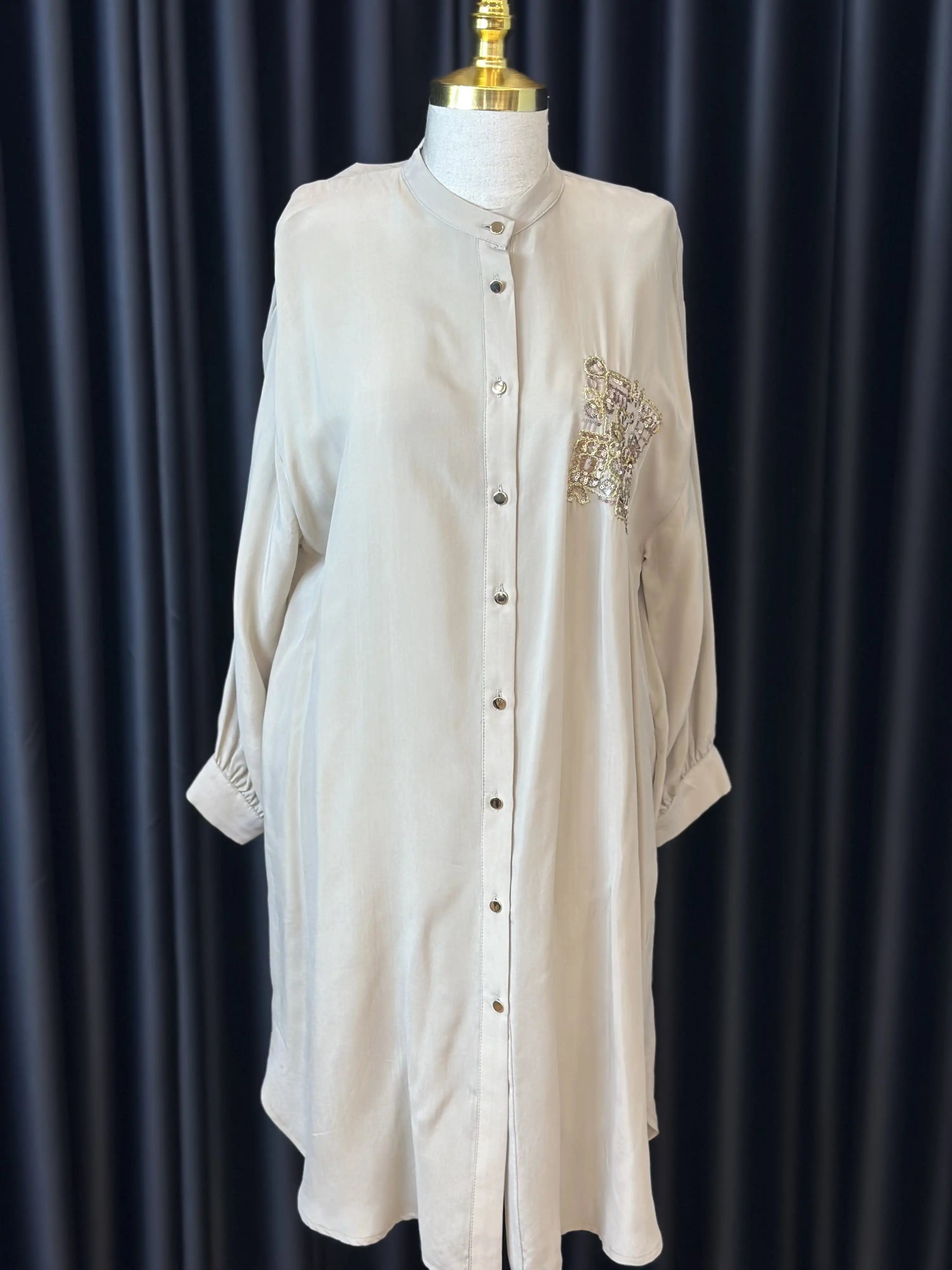 GHISA Vizon Renk Uzun Tunik