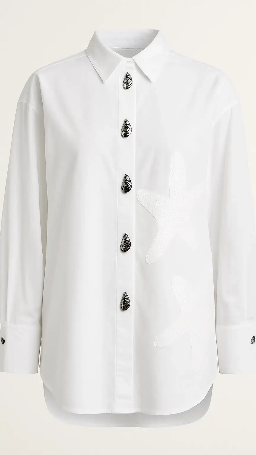 MİSSEMRAMİSS Beyaz Renk Comfort Gömlek