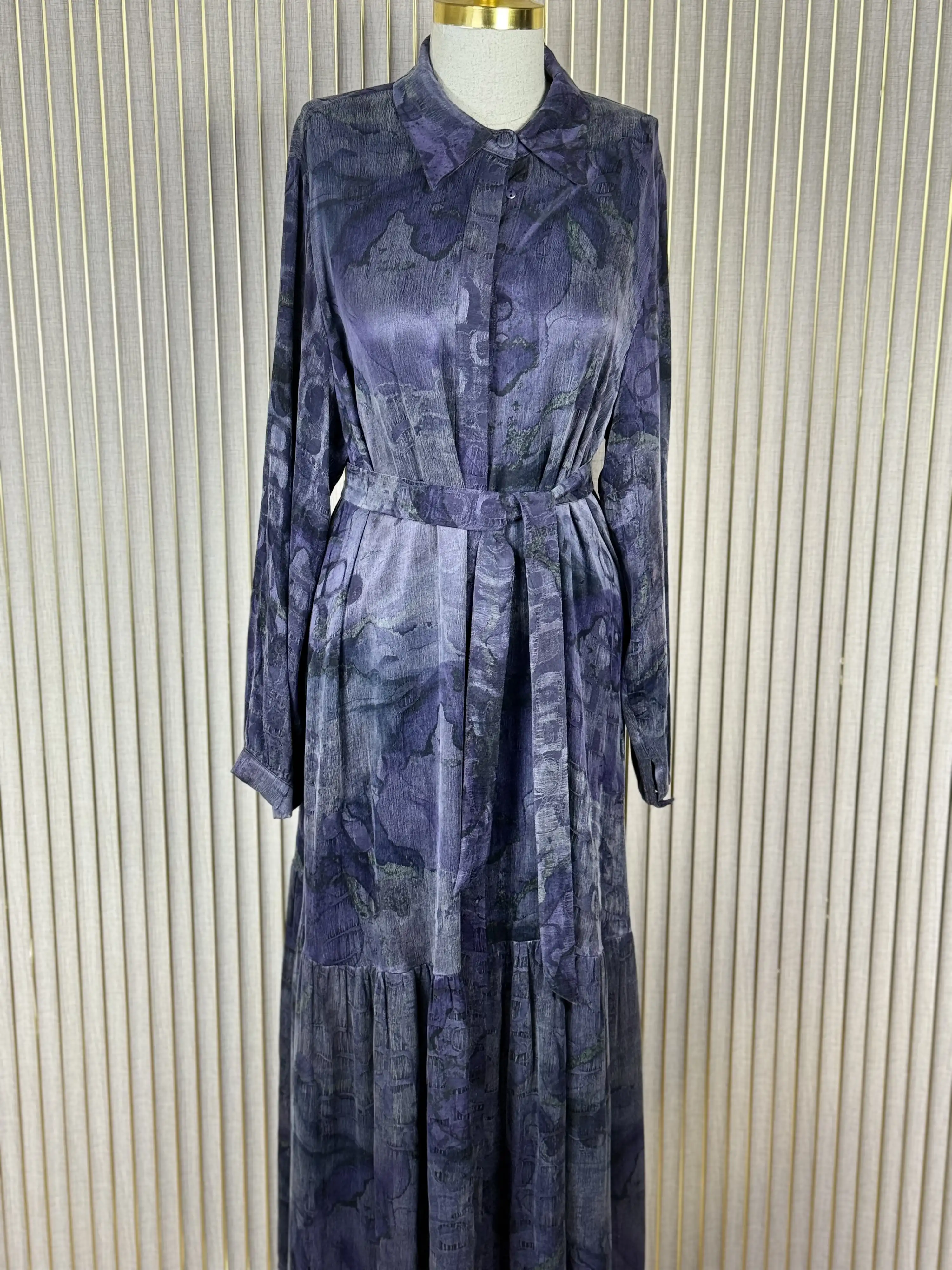 NUSS Lila Renk Elbise