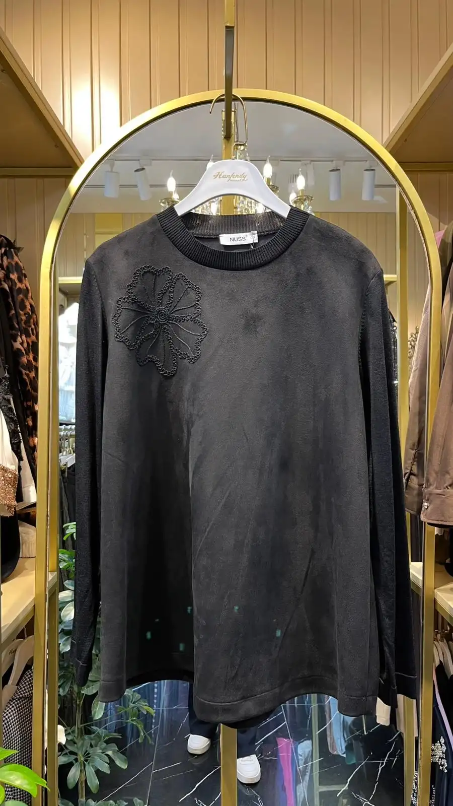 NUSS Siyah Renk Tunik